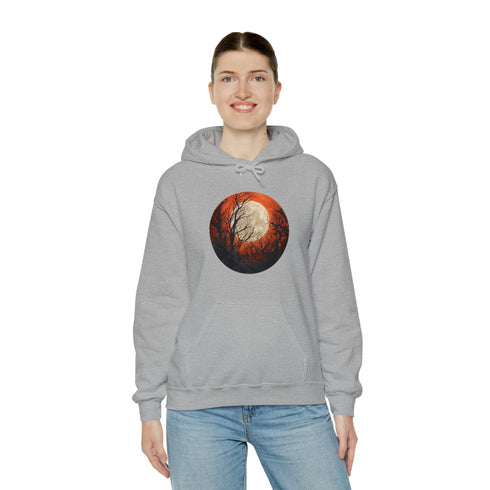 Halloween Harvest Moon - Graphic Hooded Sweatshirt